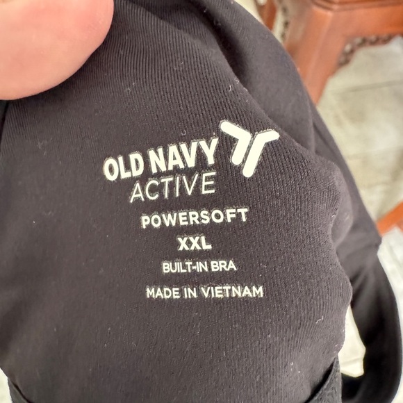 Old Navy cropped tank with padding - Picture 3 of 3